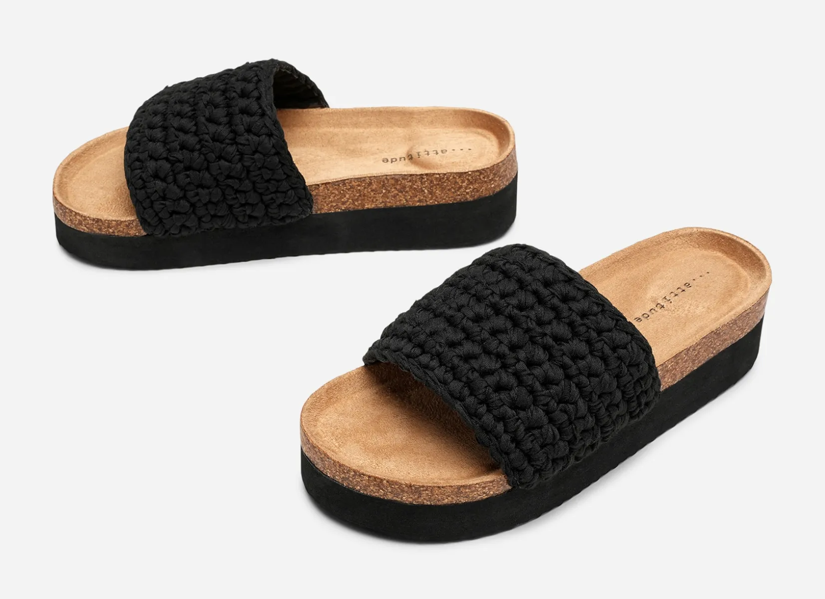 ATTITUDE Sandaler|Tofflor<,Sandaler med platåsula