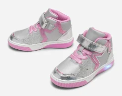 Barn DINSKO Blinkande Barnskor|Sneakers<,Blinkande höga sneakers