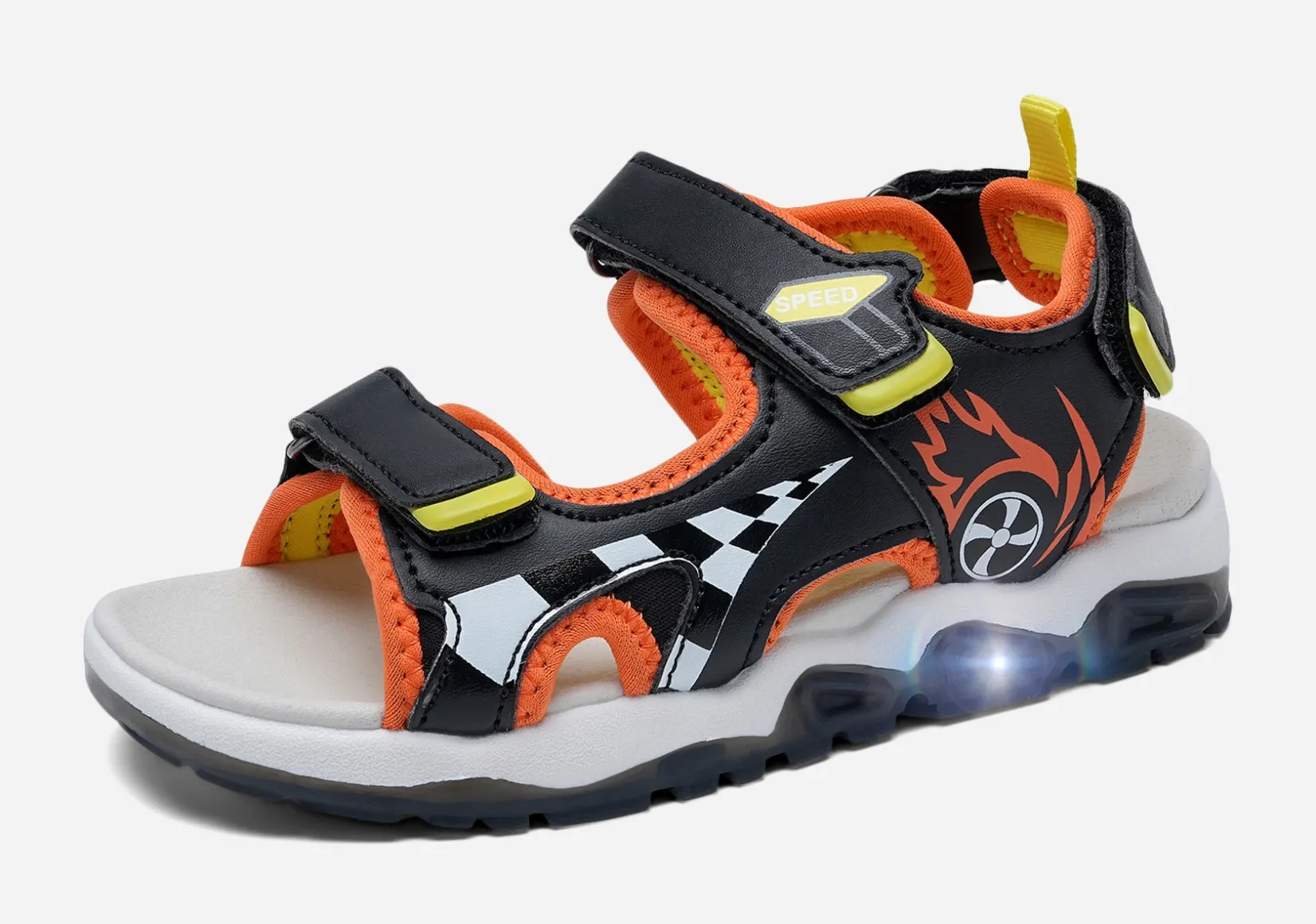 Barn DINSKO Blinkande Barnskor|Sandaler<,Blinkande sandaler