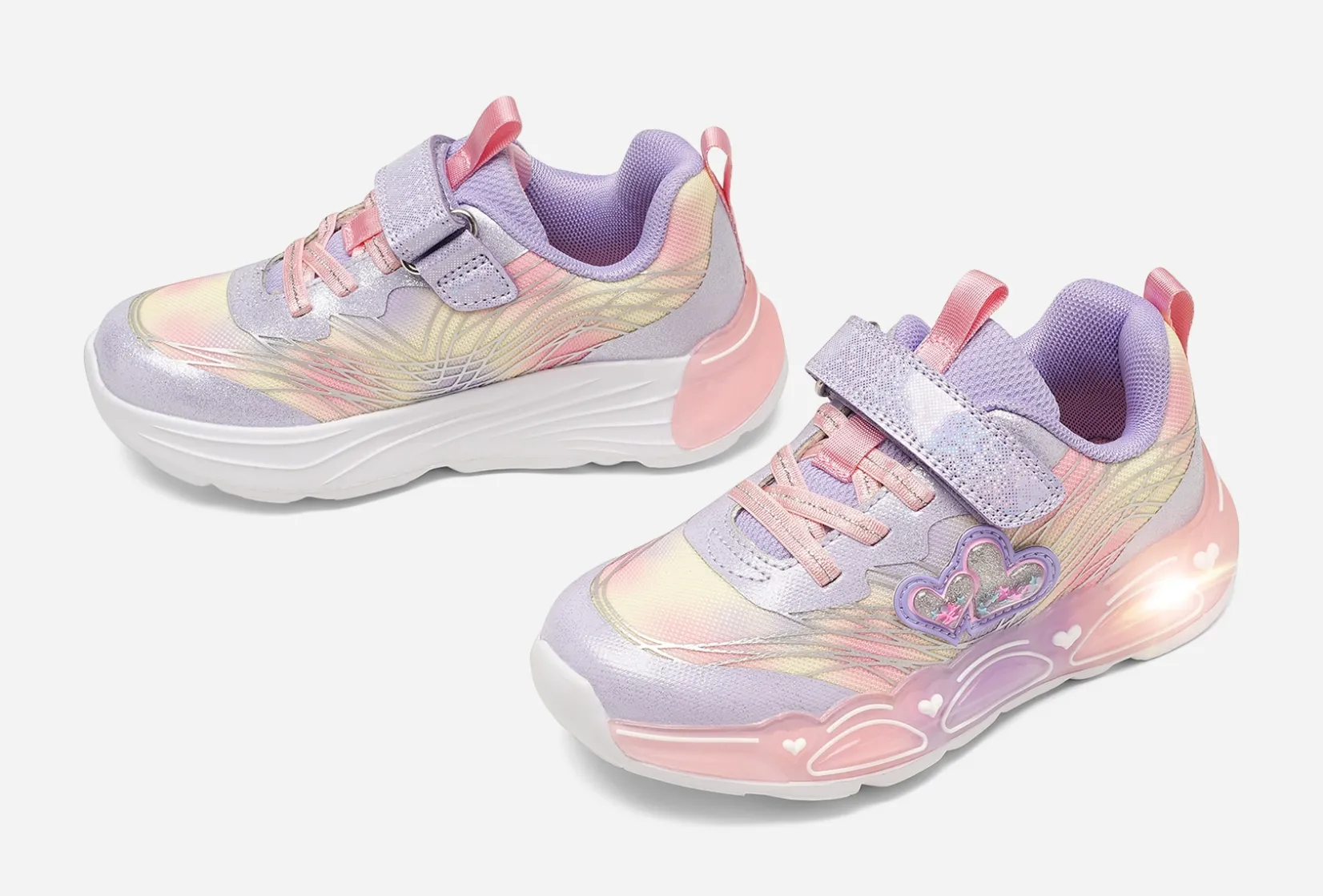 Barn DINSKO Blinkande Barnskor|Sneakers<,Blinkande sneakers