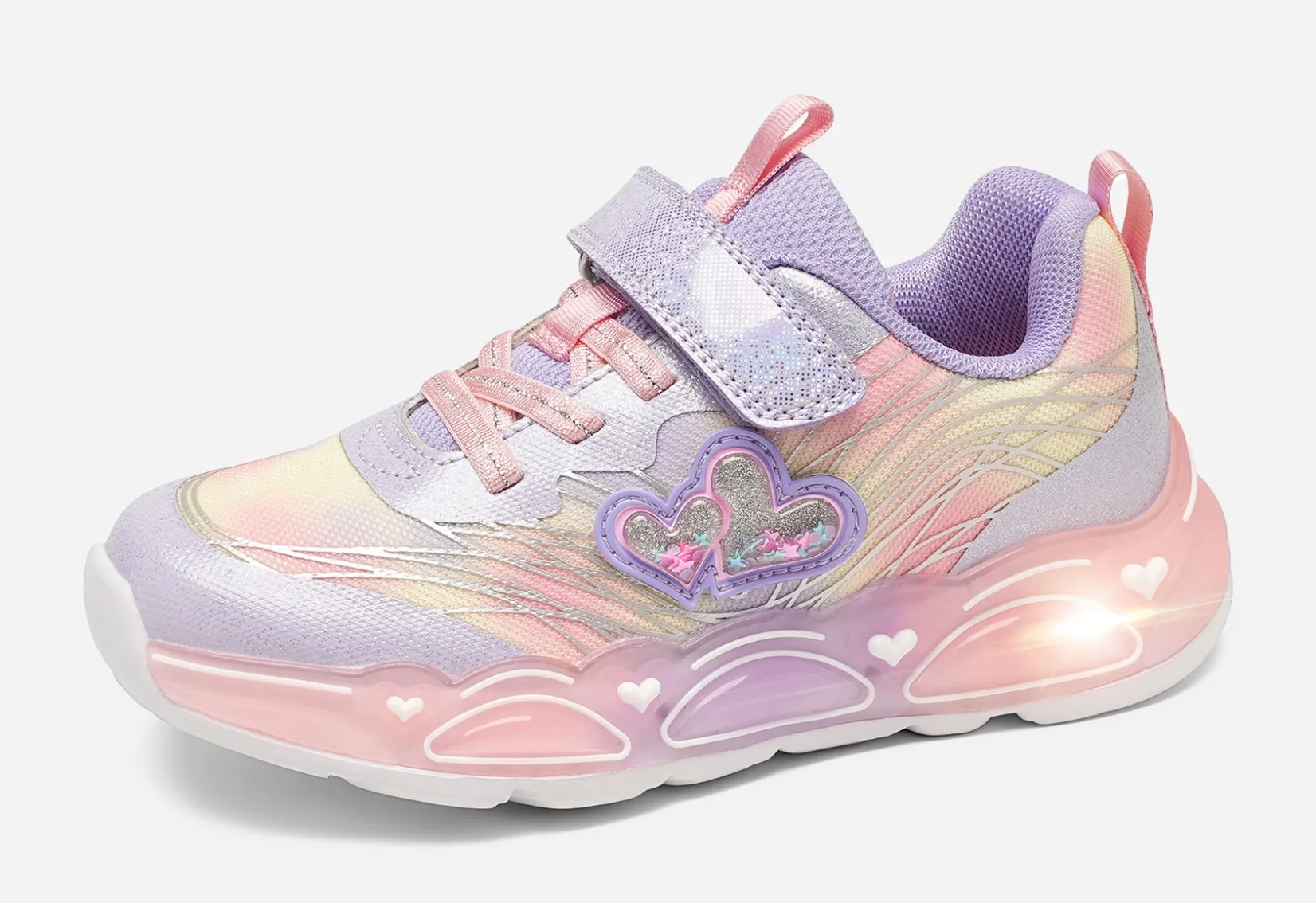Barn DINSKO Blinkande Barnskor|Sneakers<,Blinkande sneakers