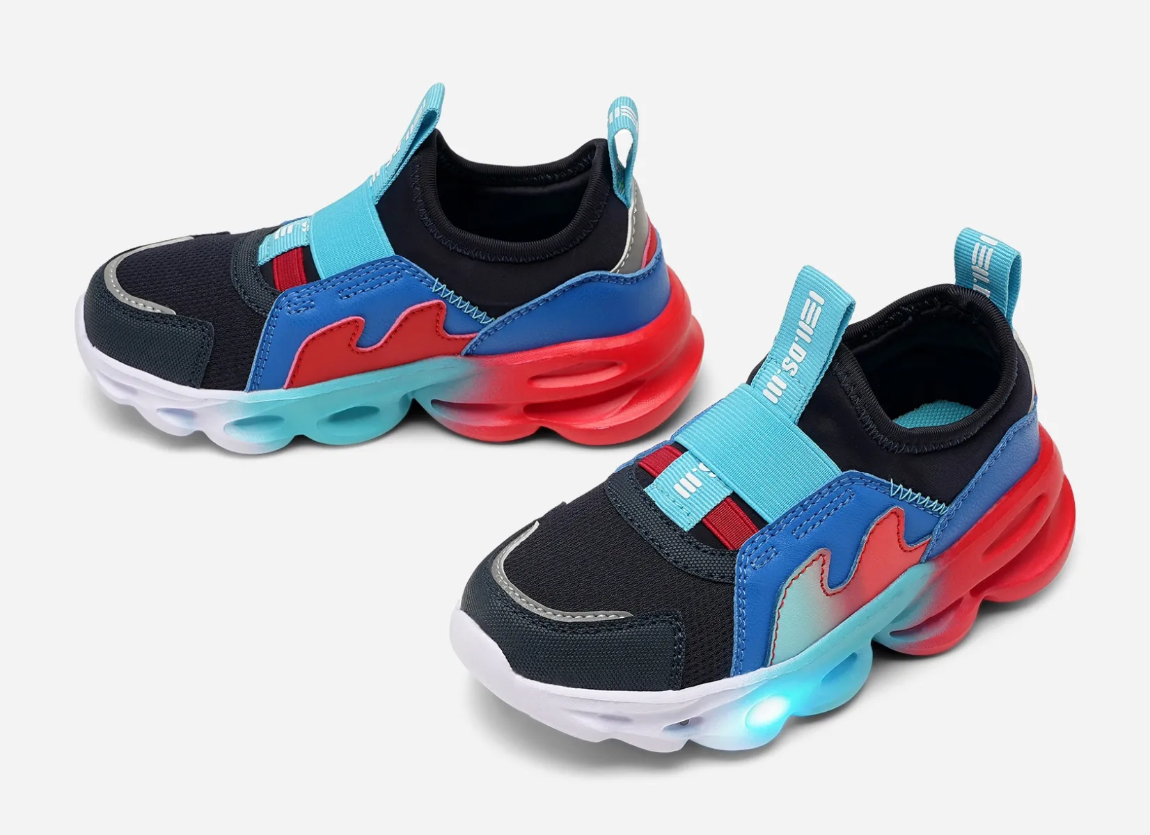 Barn DINSKO Blinkande Barnskor|Sneakers<,Blinkande sneakers