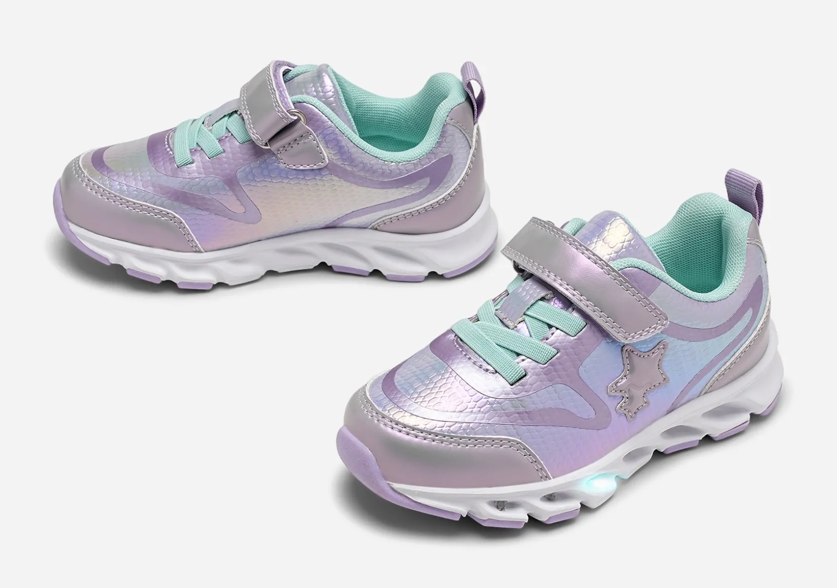 Barn DINSKO Blinkande Barnskor|Sneakers<,Blinkande sneakers