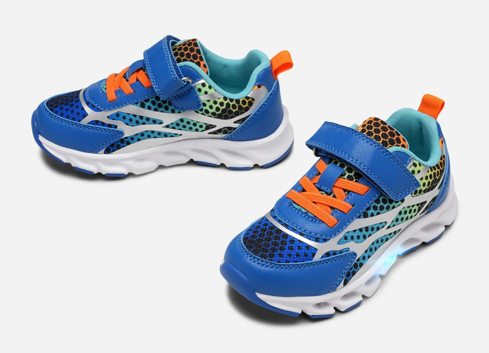 Barn DINSKO Blinkande Barnskor|Sneakers<,Blinkande sneakers