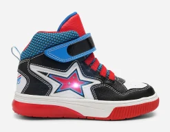 Barn DINSKO Blinkande Barnskor|Sneakers<,Höga sneakers med blinkande sula