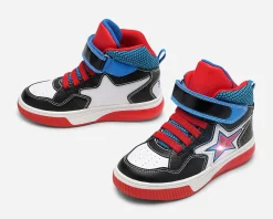 Barn DINSKO Blinkande Barnskor|Sneakers<,Höga sneakers med blinkande sula