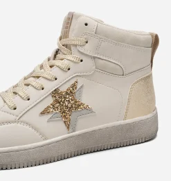 Barn DINSKO Sneakers|Vårskor<,Höga sneakers med dragkedja