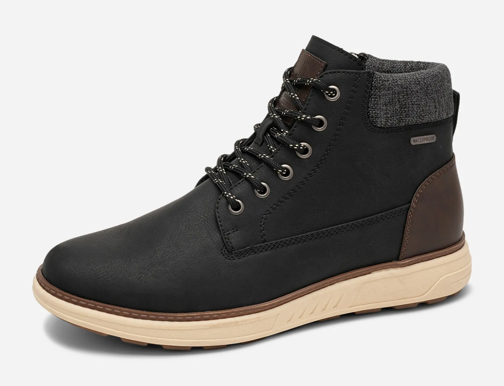 LINEAR Boots Och Kängor|Vinterskor<,Varmfodrade boots med snörning