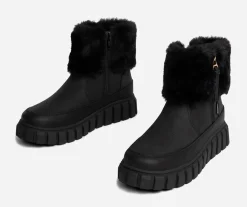 Barn LINEAR Boots Och Kängor|Vinterskor<,Varmfodrade boots med dragkedja