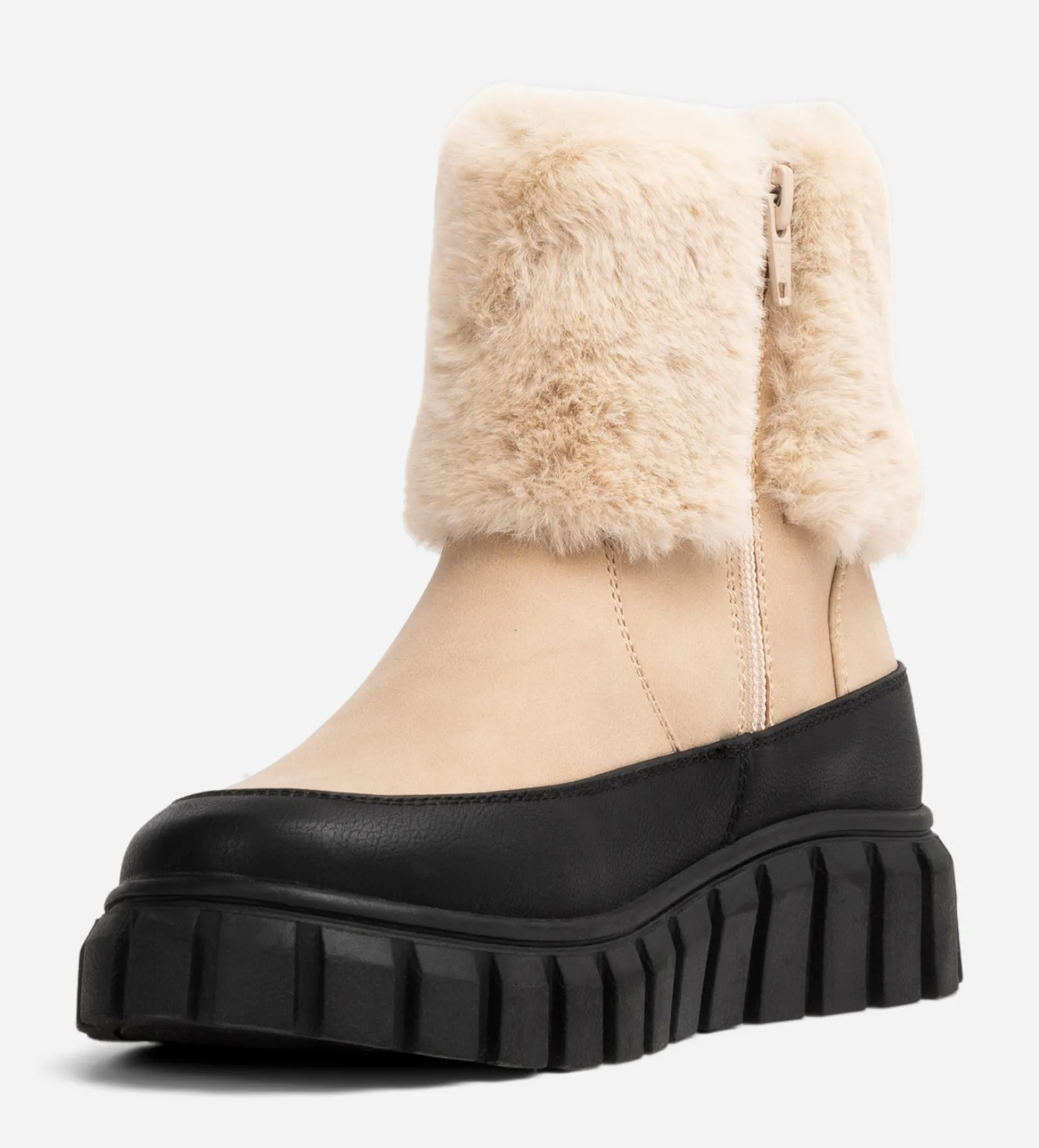 Barn LINEAR Boots Och Kängor|Vinterskor<,Varmfodrade boots med dragkedja