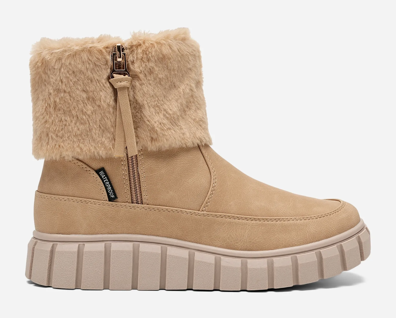 Barn LINEAR Boots Och Kängor|Vinterskor<,Varmfodrade boots med dragkedja