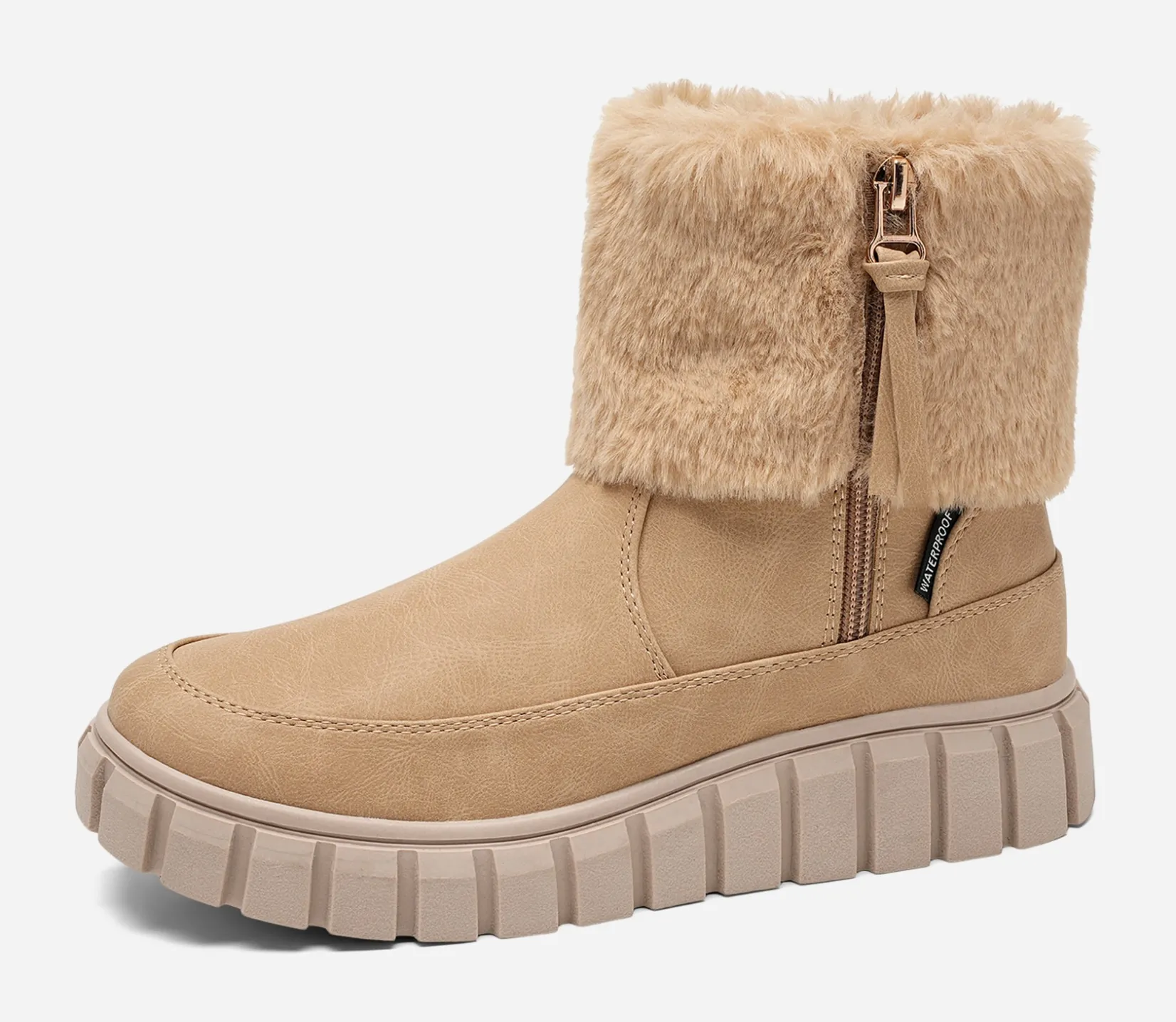 Barn LINEAR Boots Och Kängor|Vinterskor<,Varmfodrade boots med dragkedja