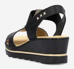RIEKER Rieker|Sandaletter<,Sandaletter med remmar