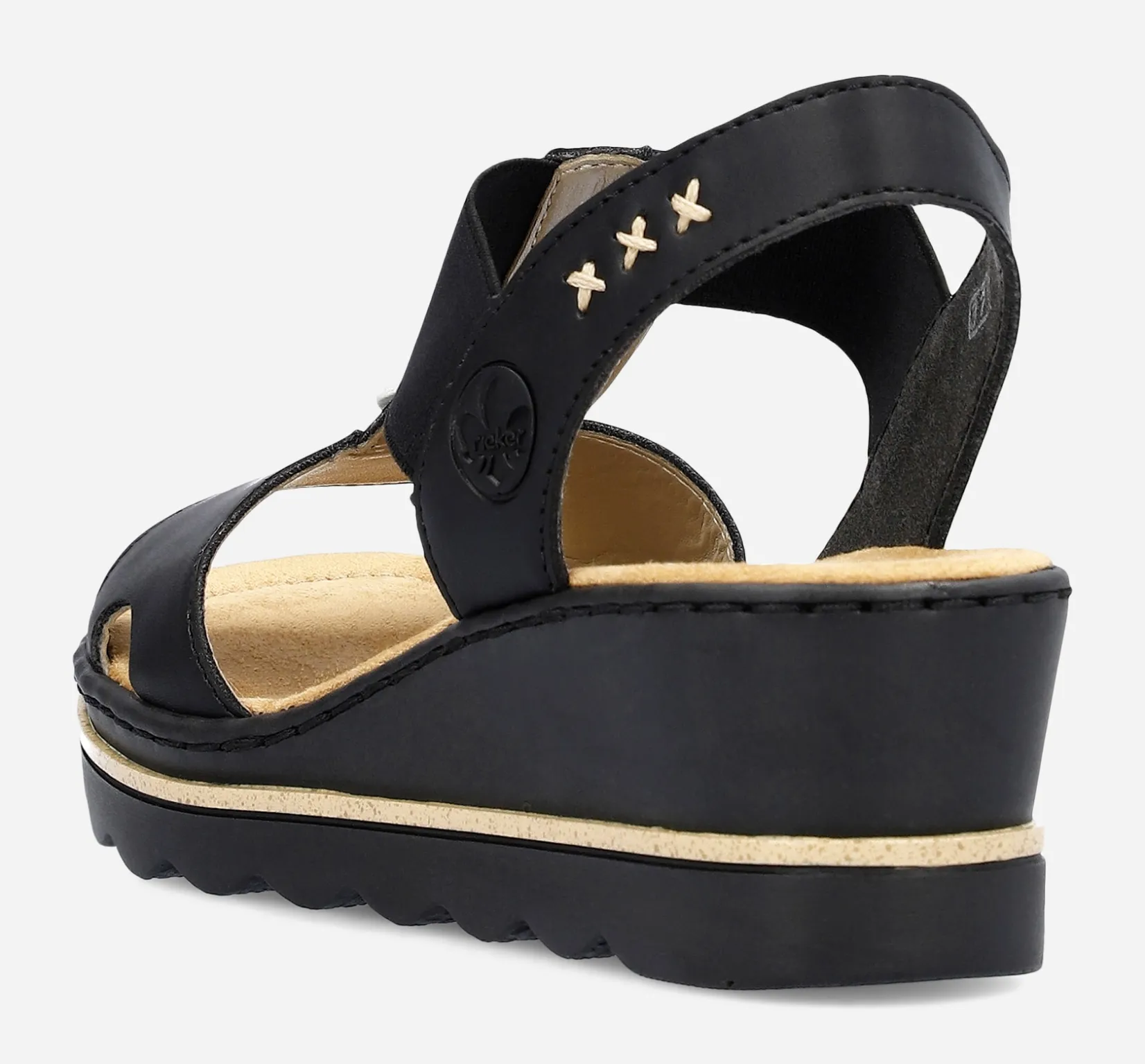 RIEKER Rieker|Sandaletter<,Sandaletter med remmar