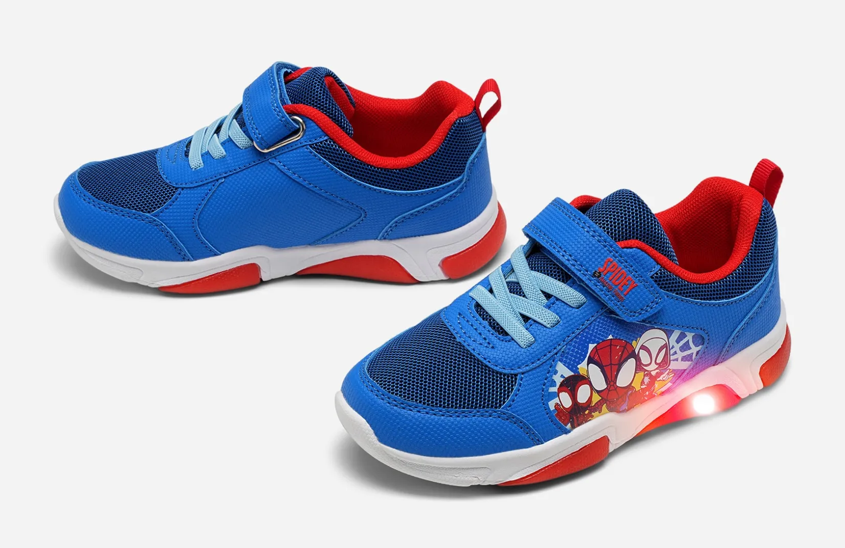 Barn SPIDEY Blinkande Barnskor|Sneakers<,Blinkande sneakers
