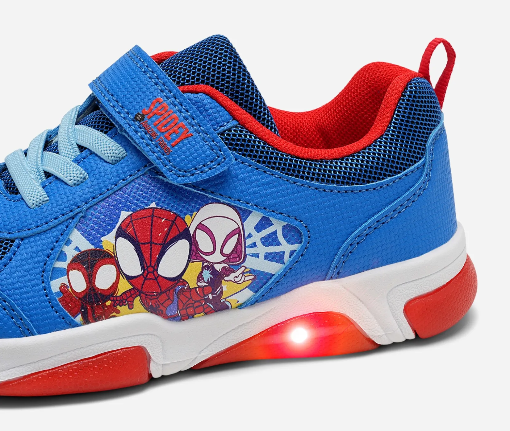 Barn SPIDEY Blinkande Barnskor|Sneakers<,Blinkande sneakers